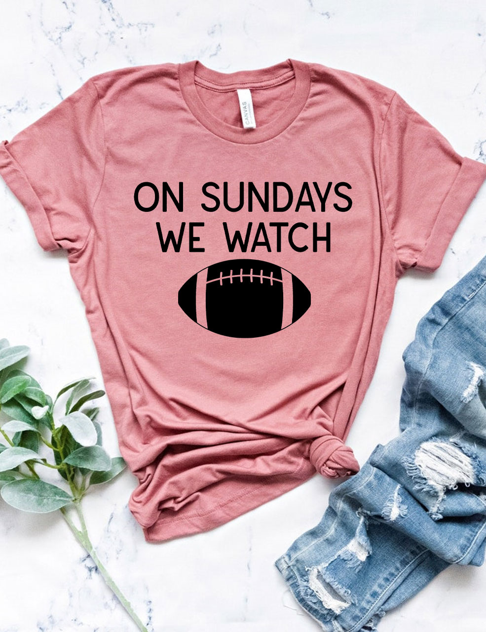On Sundays We Watch Football T-Shirt