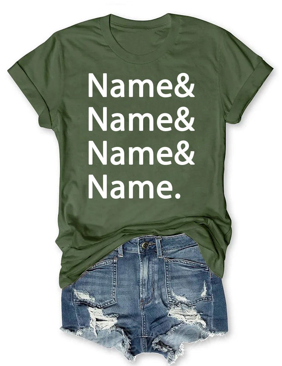 Custom Name List T-shirt