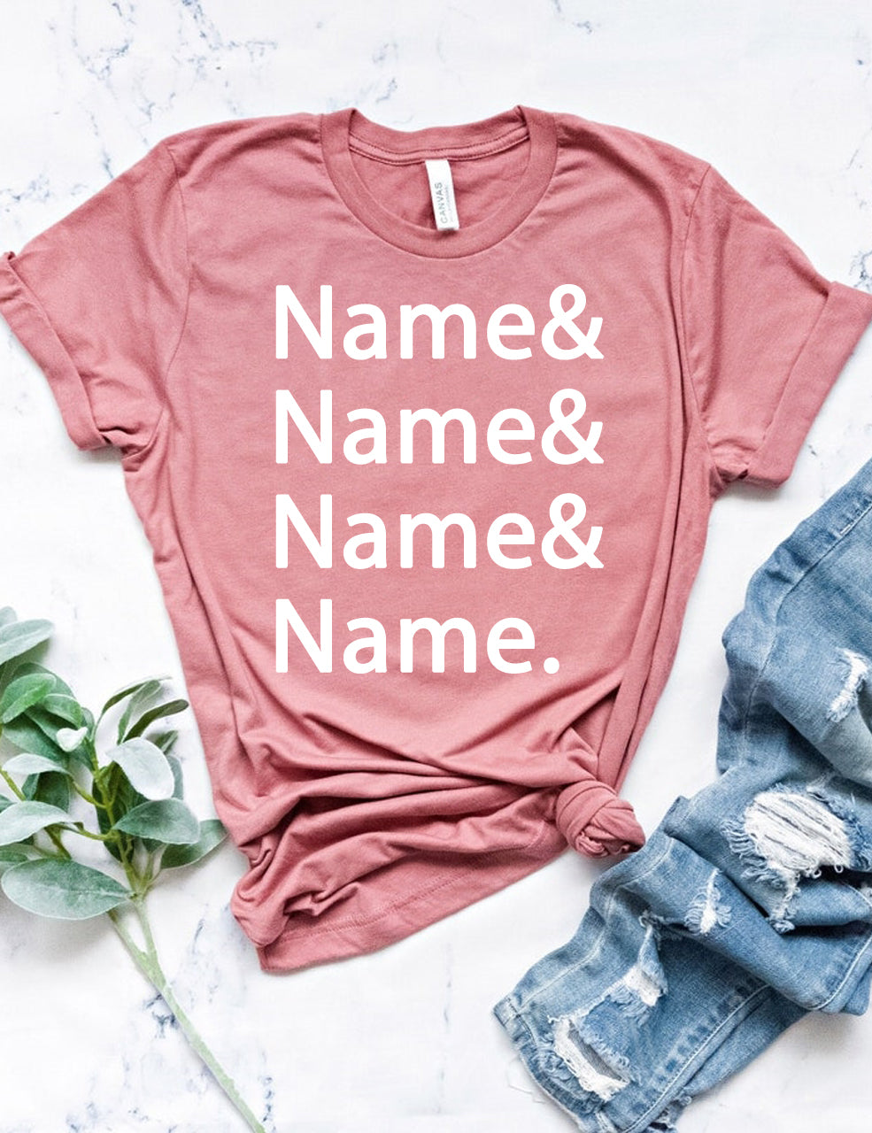 Custom Name List T-shirt