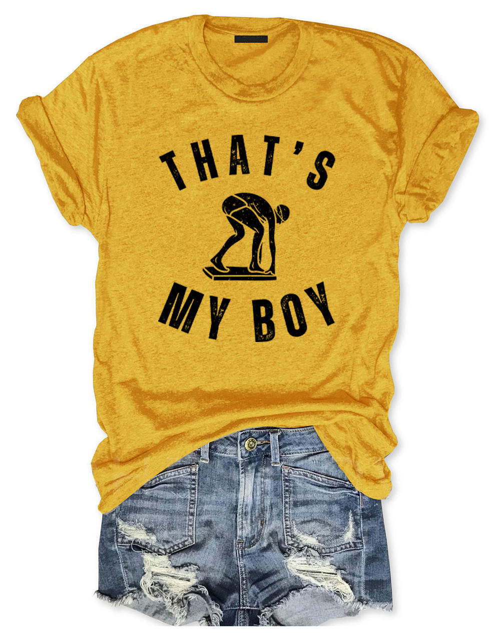 Custom That's My Boy Swim Mom T-shirt