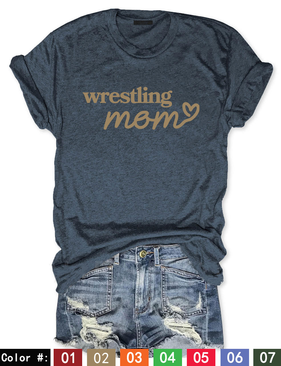 Custom Wrestling Mom T-shirt