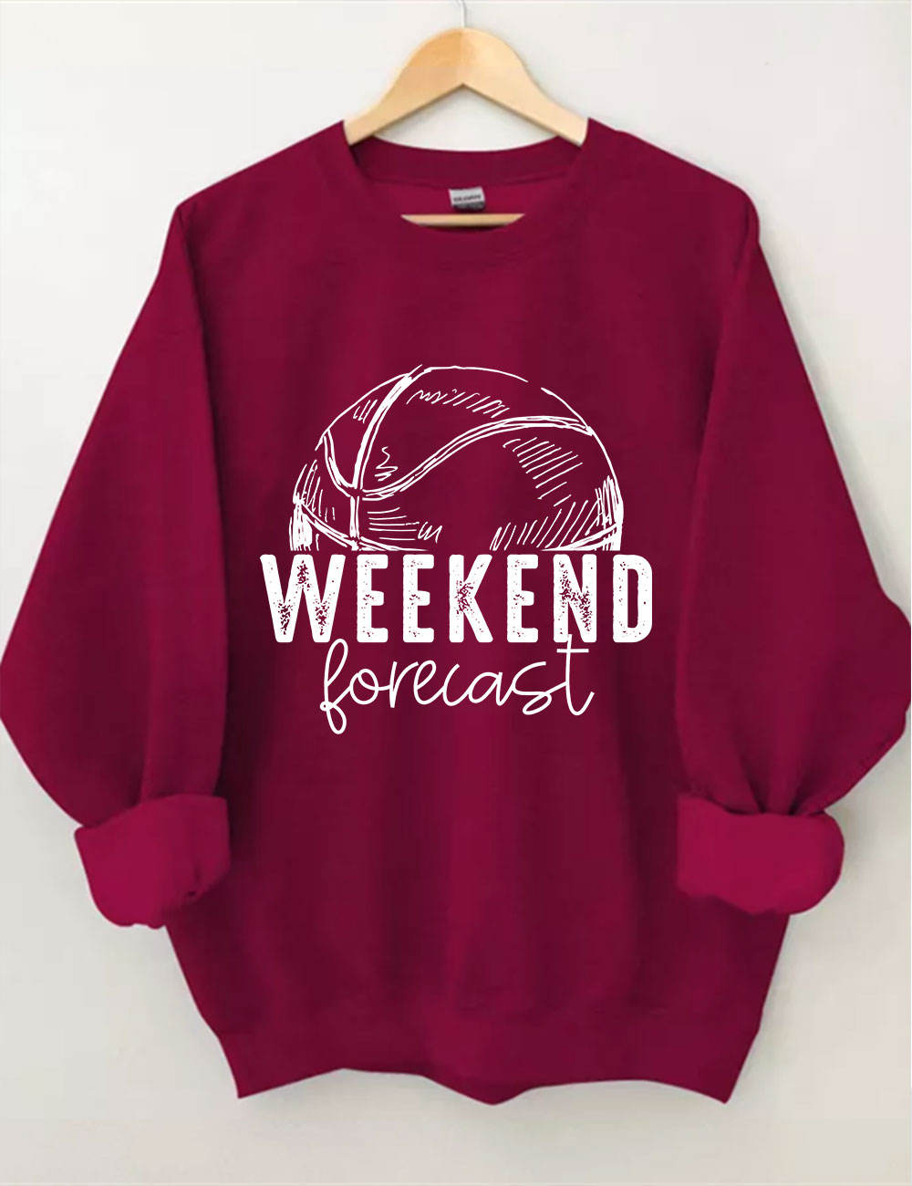 Weekend Forecast Basketball Sweatshirt