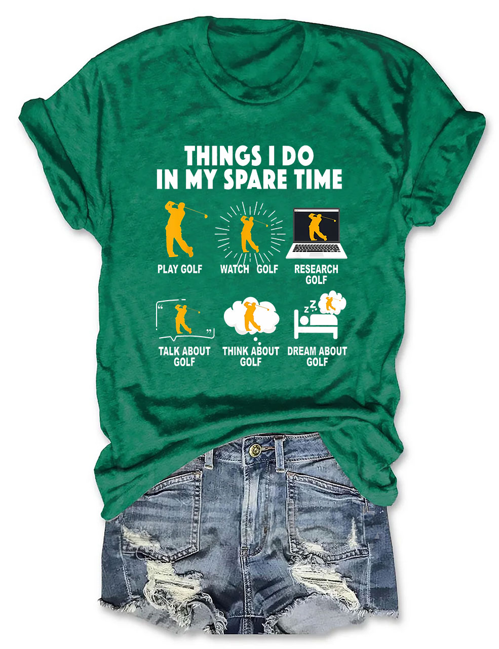 Things I Do In My Spare Time Funny Golfing T-shirt