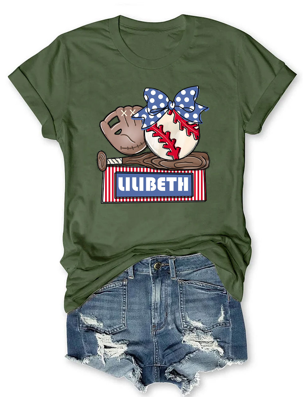 Custom Baseball Trio T-shirt