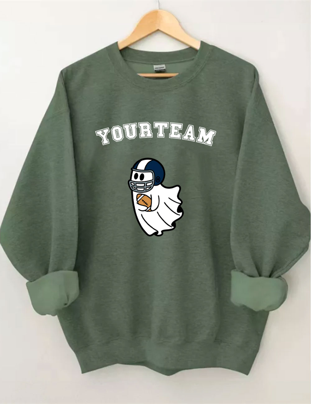 Custom Ghost Football Funny Sweatshirt