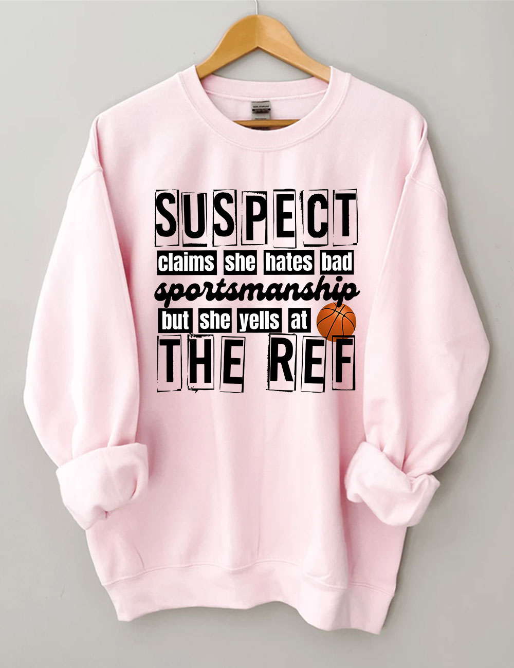 Suspect Claims Funny Basketball Mom Sweatshirt