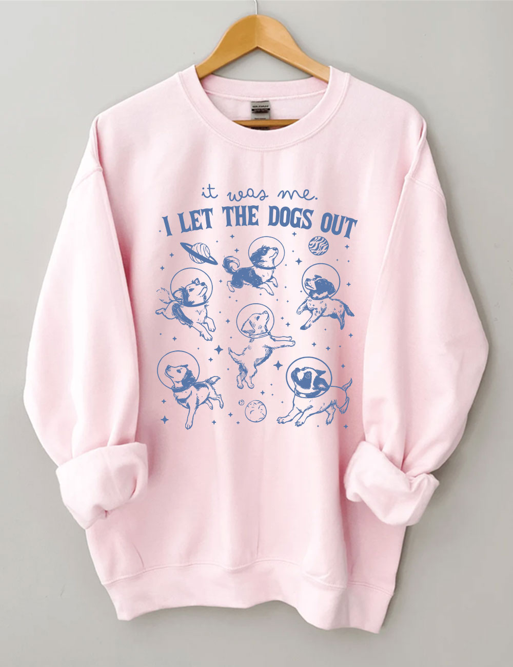 It Was Me I Let The Dogs Out Retro Sweatshirt