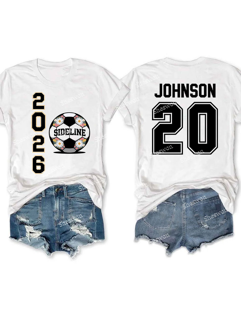 Custom Soccer 2026 sideline Funny T-shirt