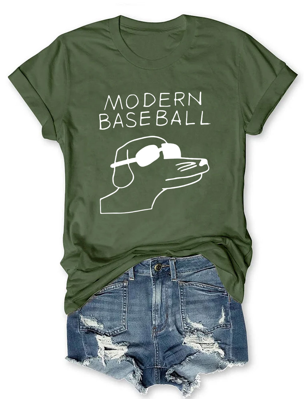 Dog-Themed Baseball Player Funny T-Shirt