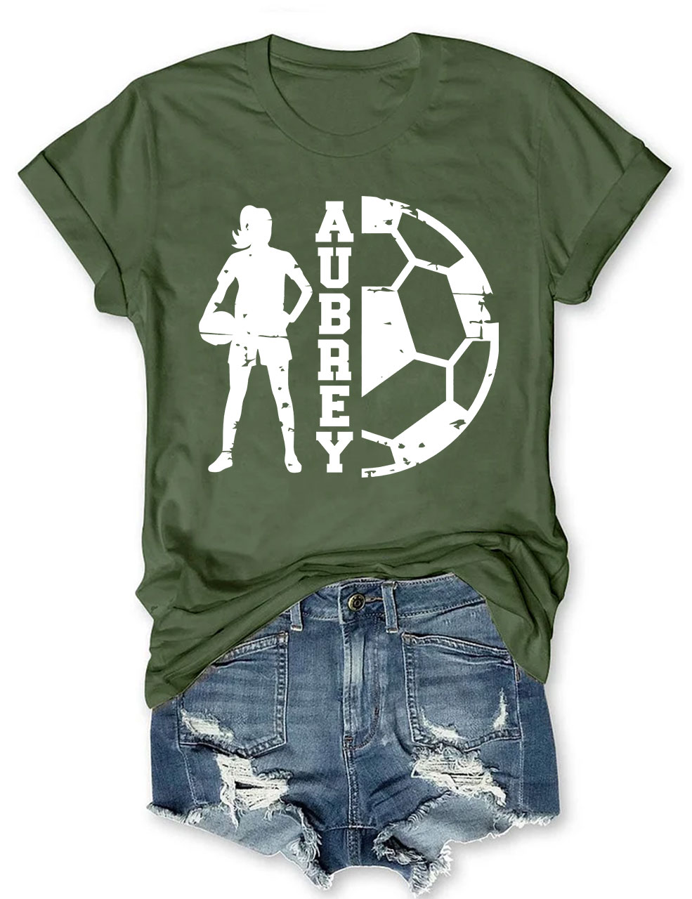 Girls Football Custom T-shirt