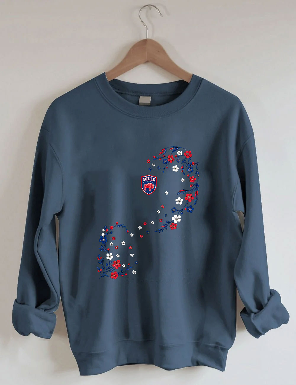Bills Floral Football Sweatshirt