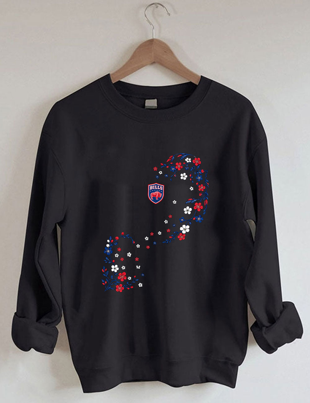 Bills Floral Football Sweatshirt