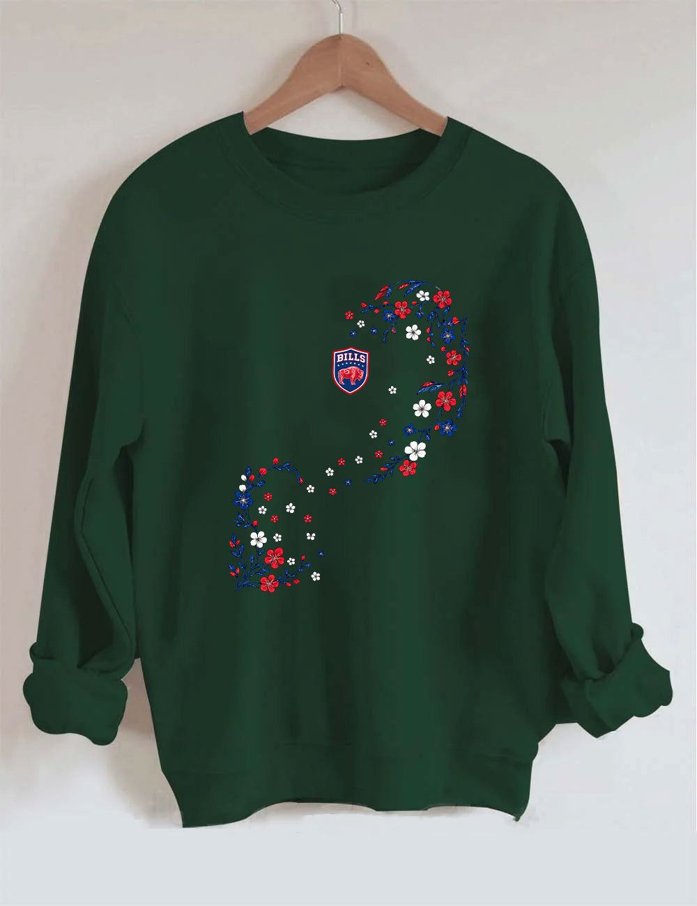 Bills Floral Football Sweatshirt
