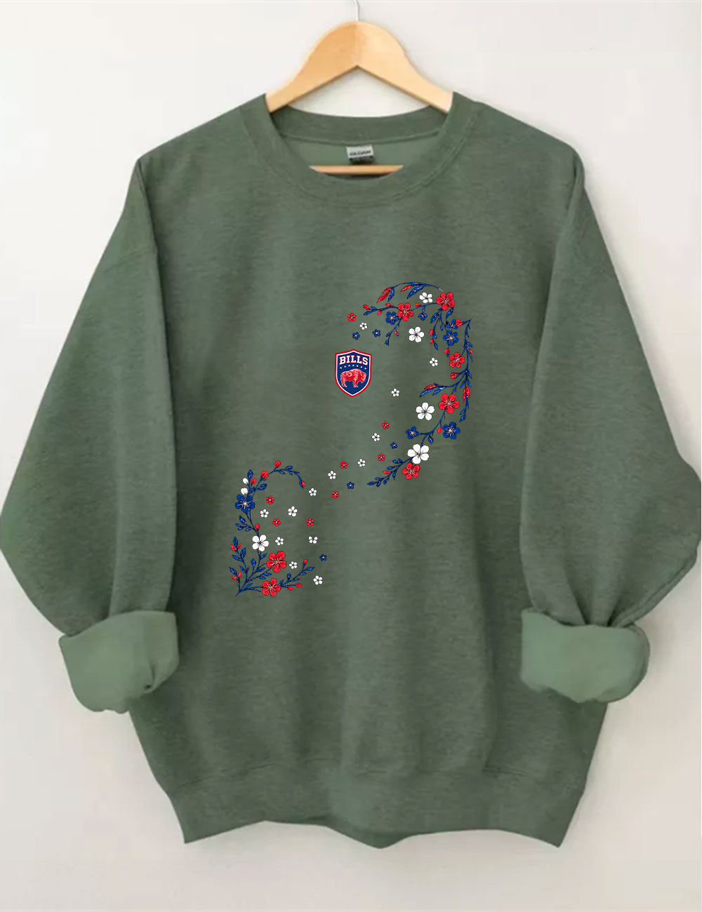 Bills Floral Football Sweatshirt