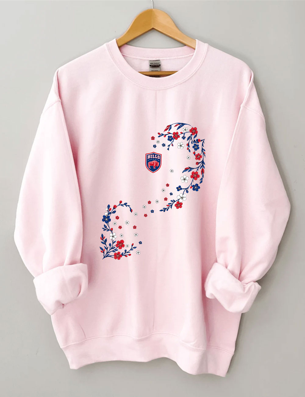 Bills Floral Football Sweatshirt