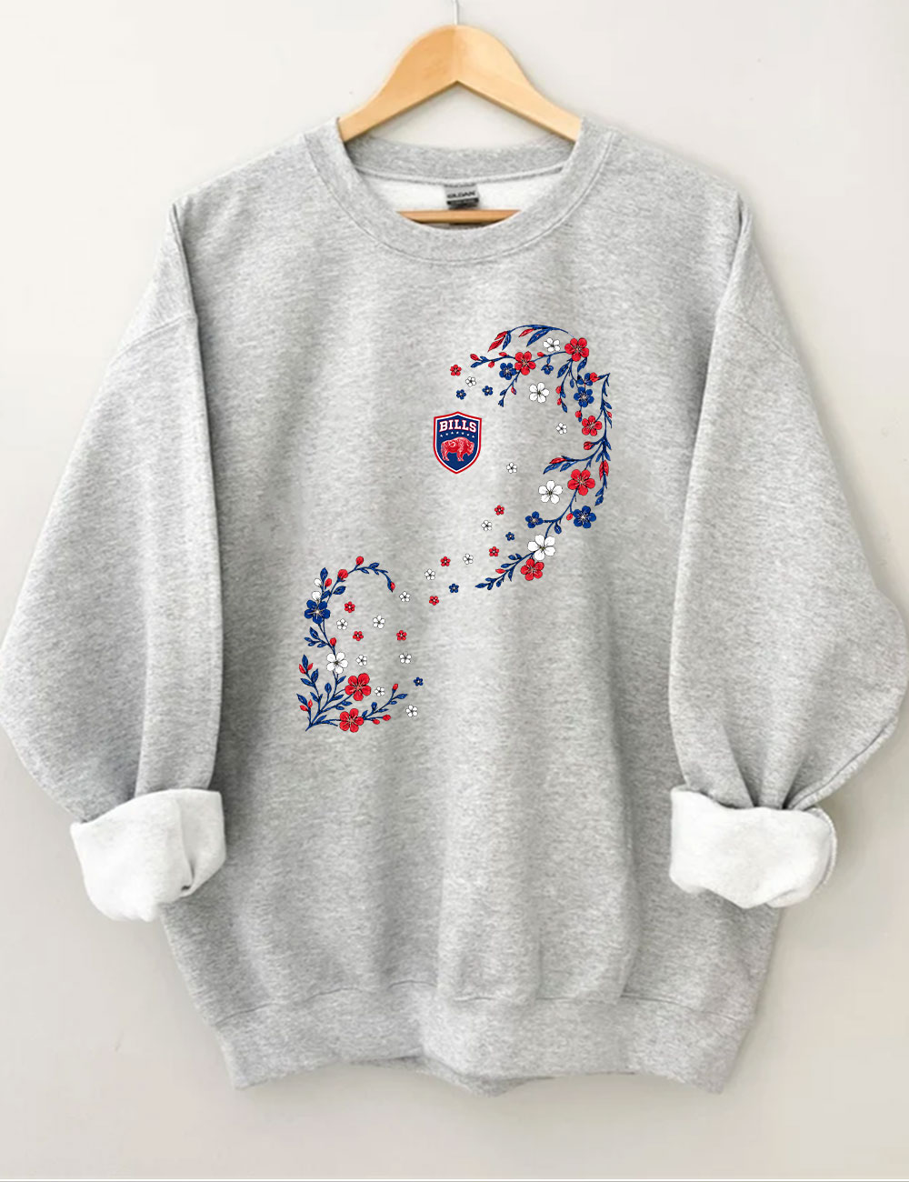 Bills Floral Football Sweatshirt