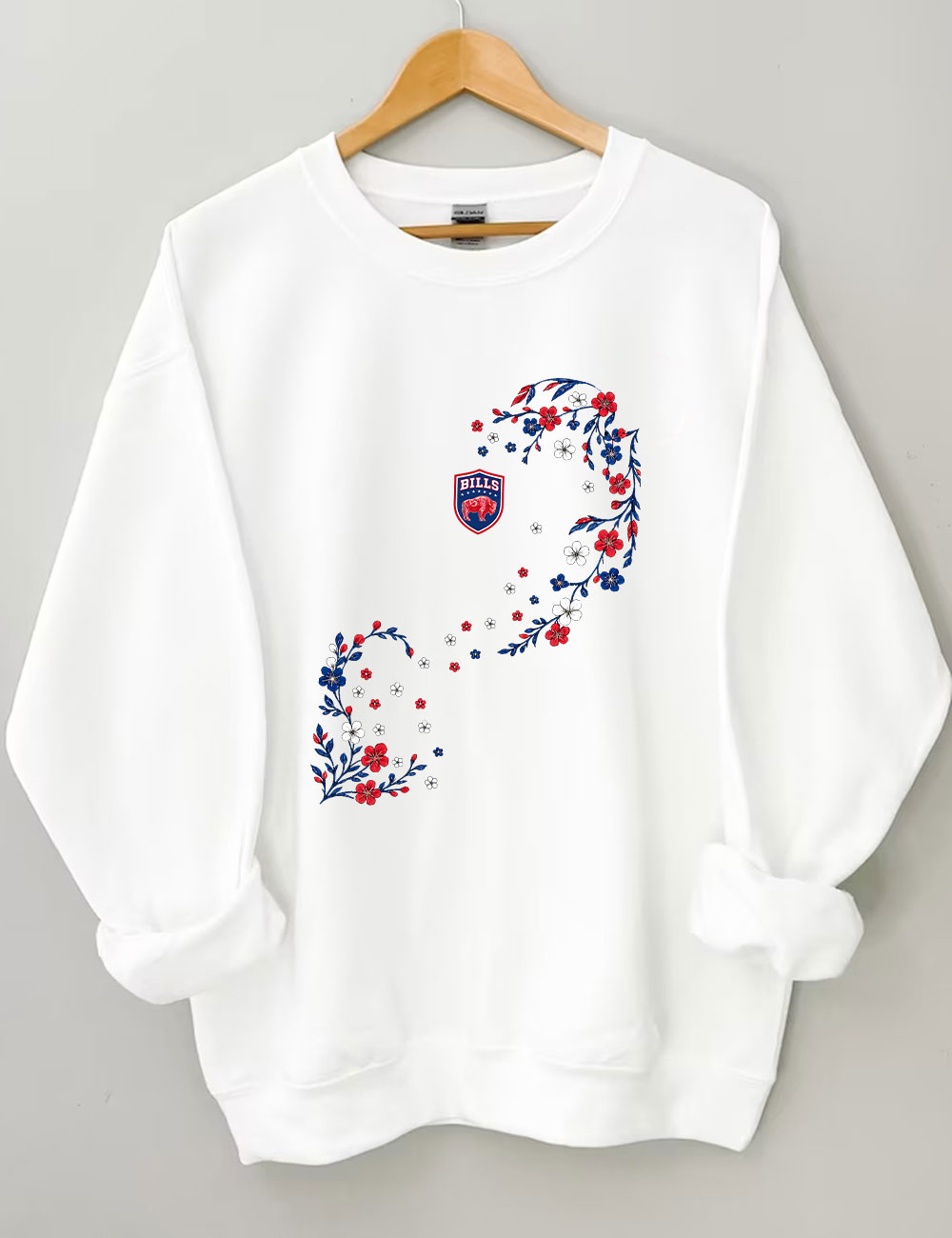 Bills Floral Football Sweatshirt