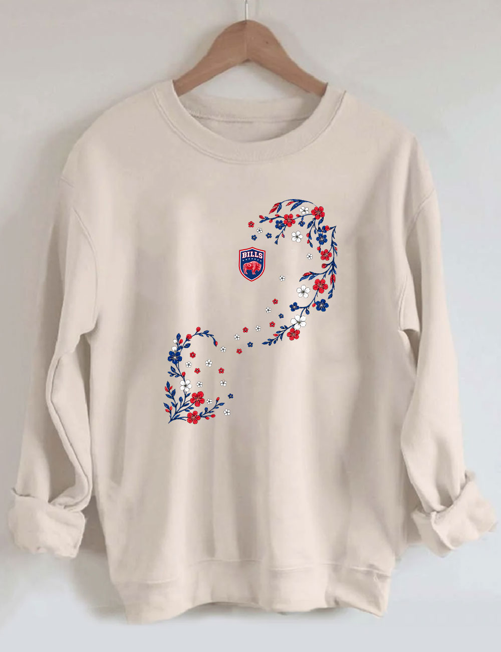 Bills Floral Football Sweatshirt