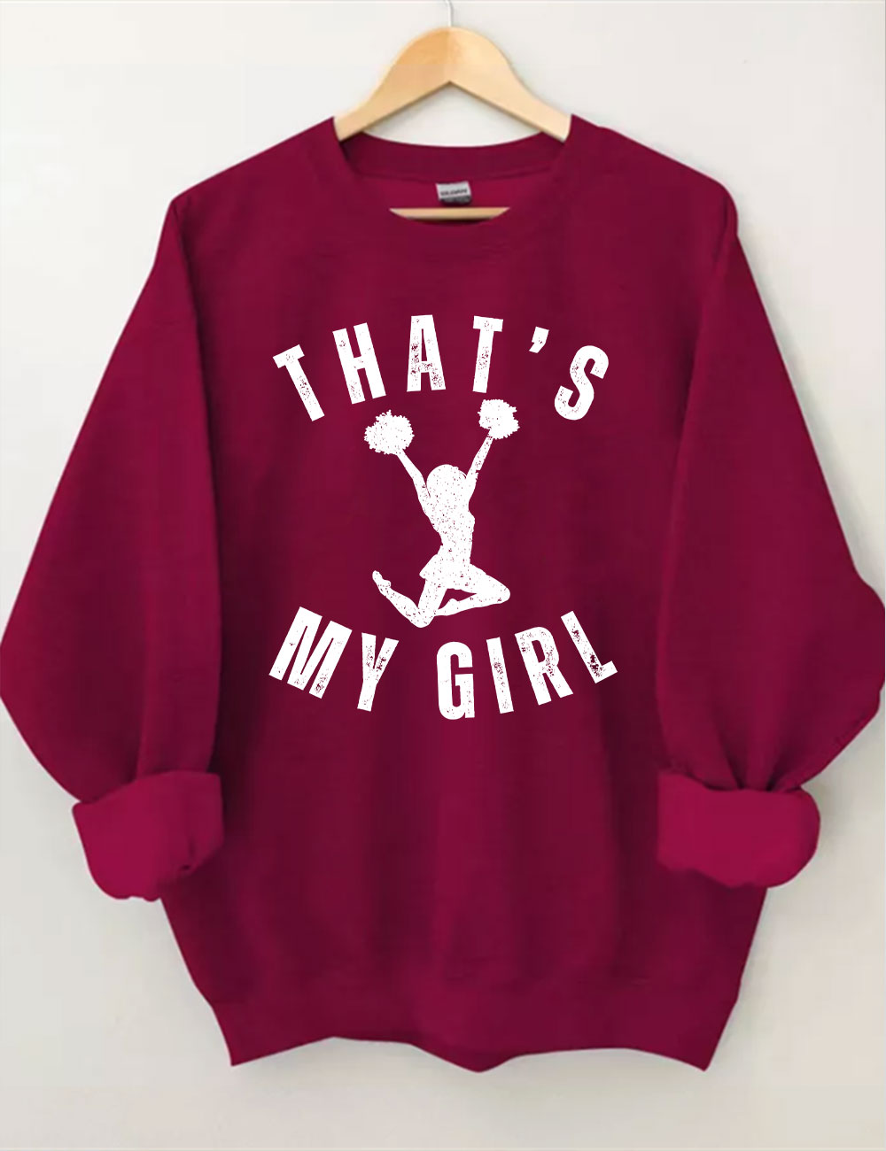 Custom That's My Girt Cheer Mom Sweatshirt