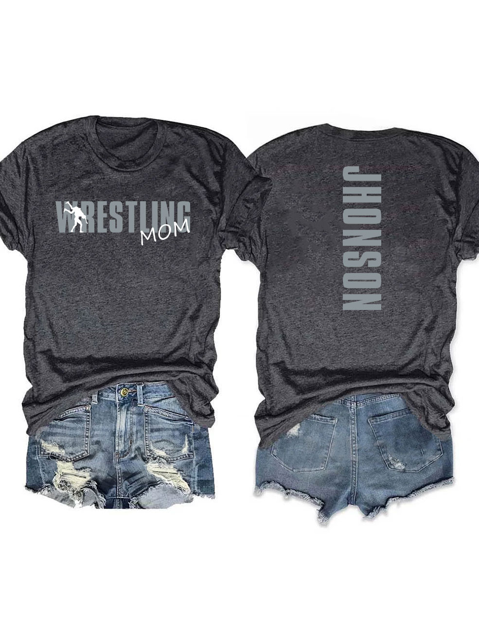 Custom Wrestling Mom T-shirt