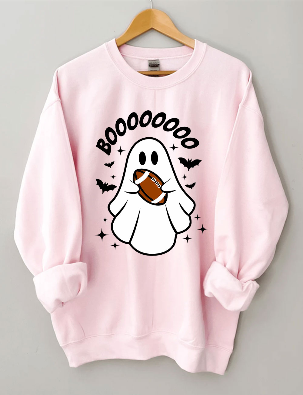 BOO Halloween Football Sweatshirt