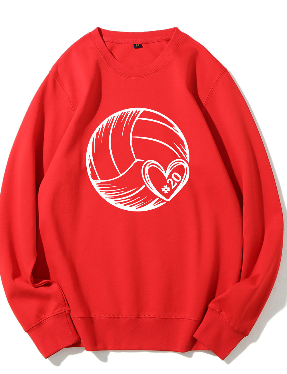 Custom Volleyball Heart Sweatshirt