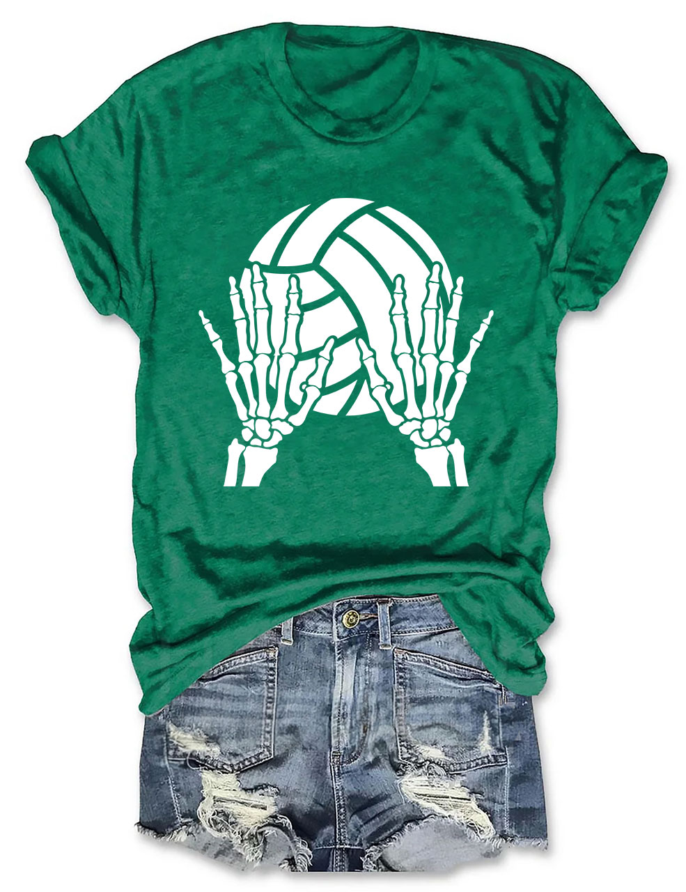 Volleyball Skeleton Hands T-shirt