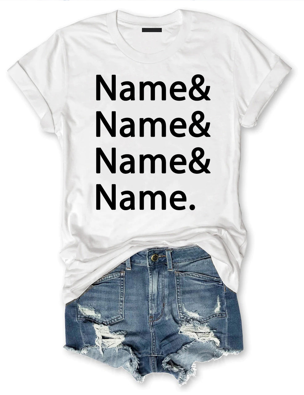 Custom Name List T-shirt