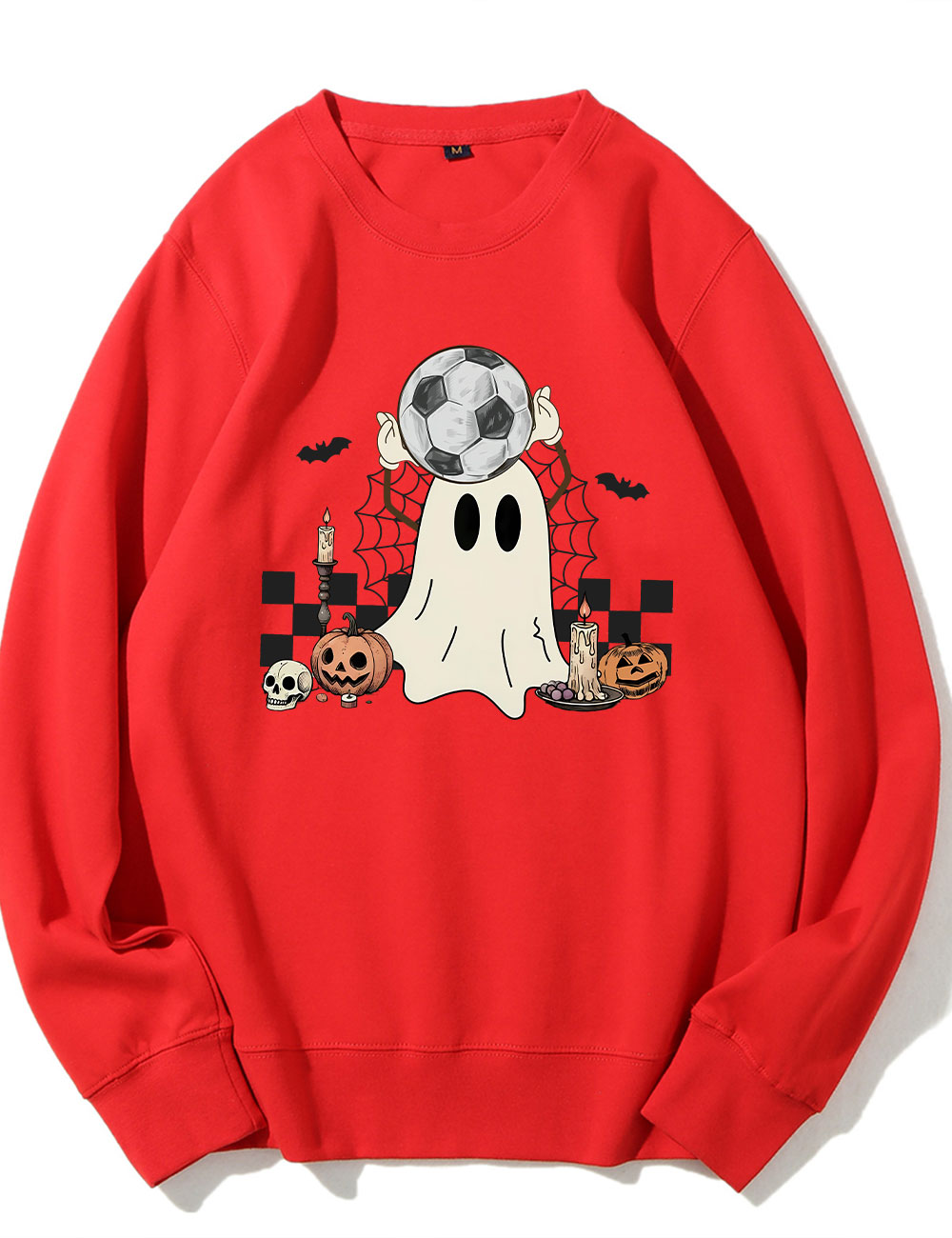 Retro Ghost Soccer Halloween Sweatshirt