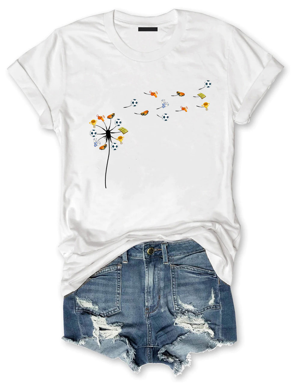 Soccer Dandelion Funny T-Shirt