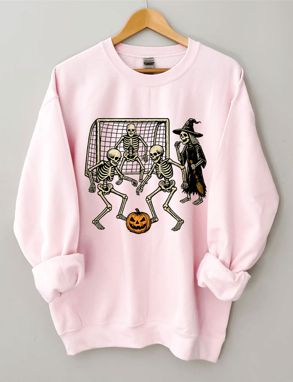Skeletons Playing Soccer Funny Sweatshirt