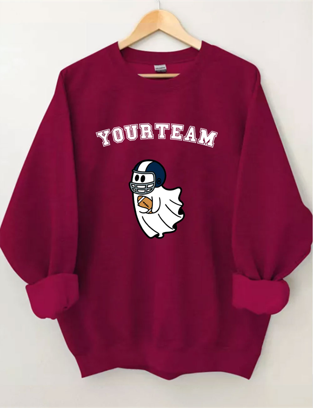 Custom Ghost Football Funny Sweatshirt