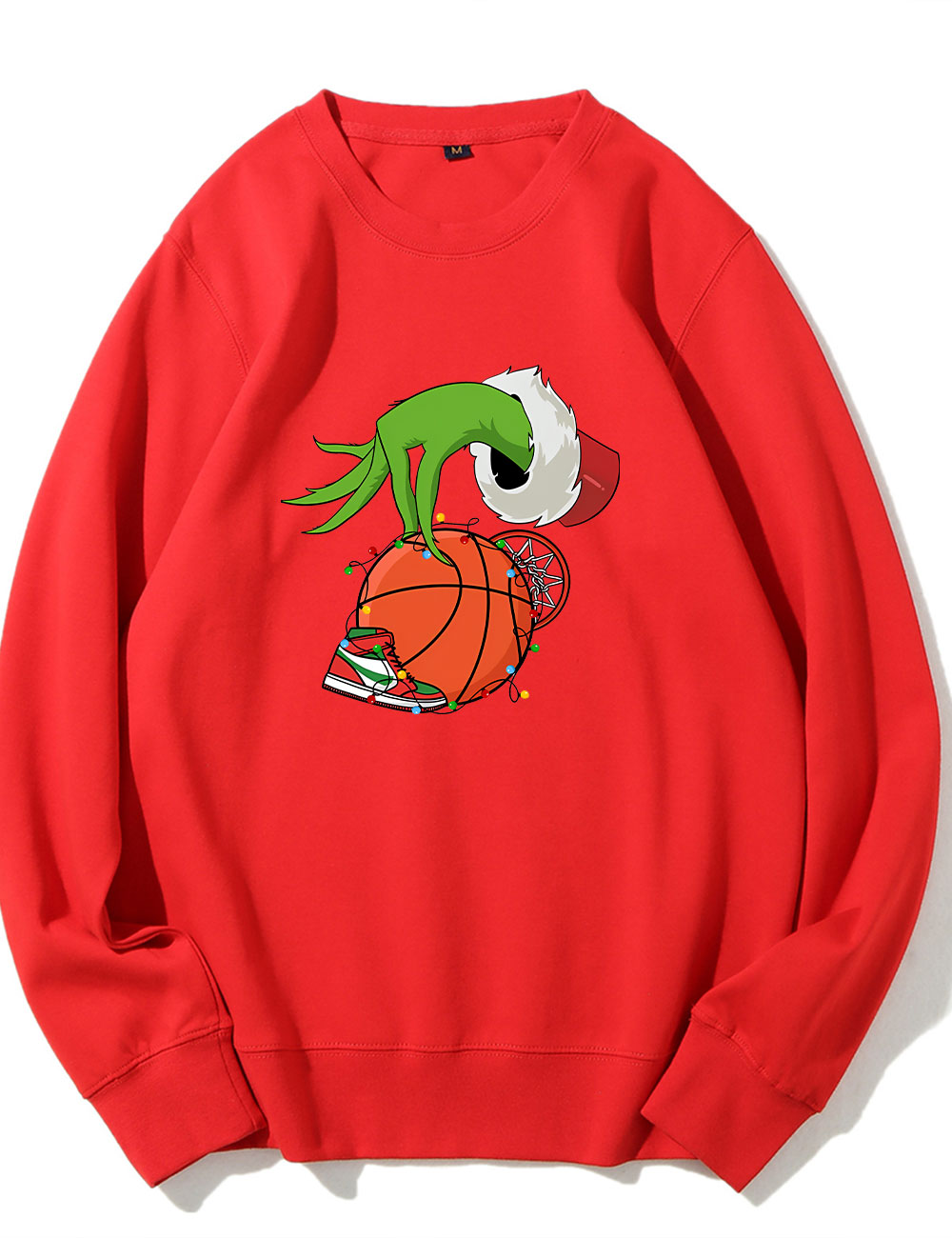 Green Christmas Basketball Sweatshirt