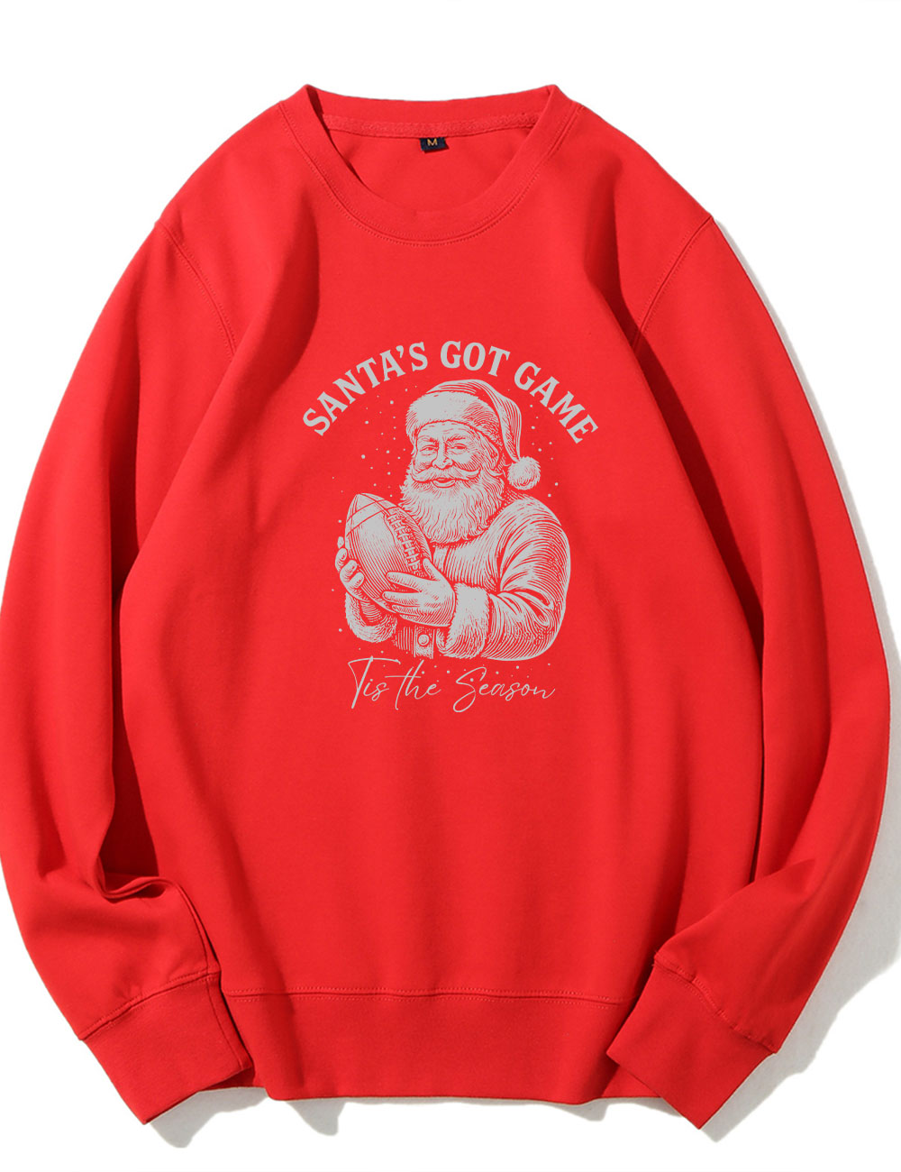 Tis the Season Vintage Santa Christmas Football Sweatshirt
