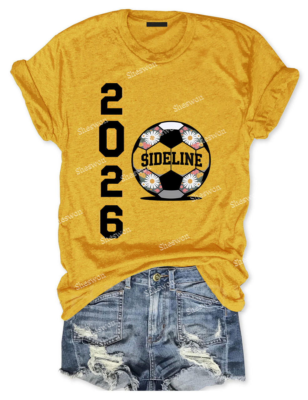 Custom Soccer 2026 sideline Funny T-shirt