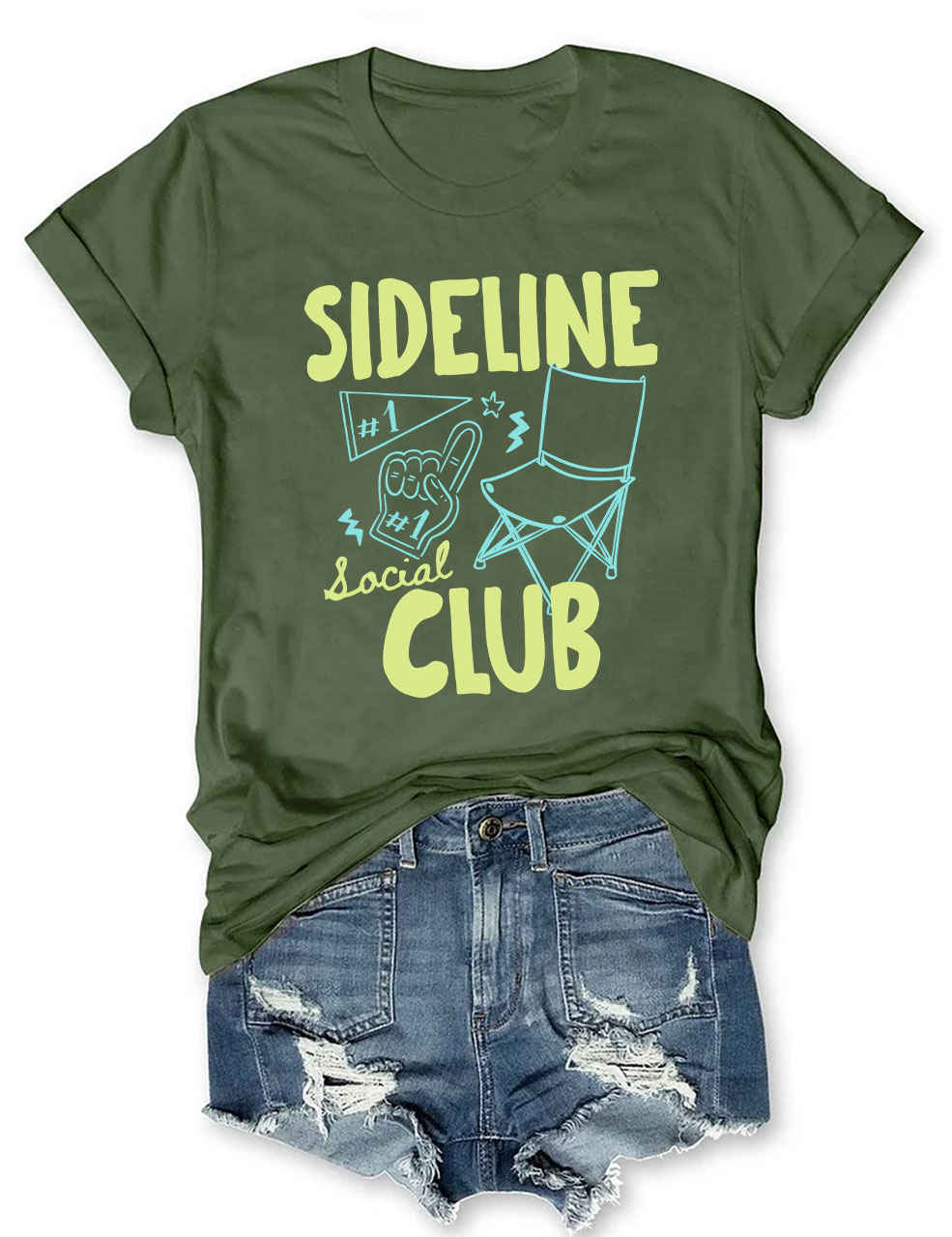 Custom Sideline Social Club Softball T-shirt