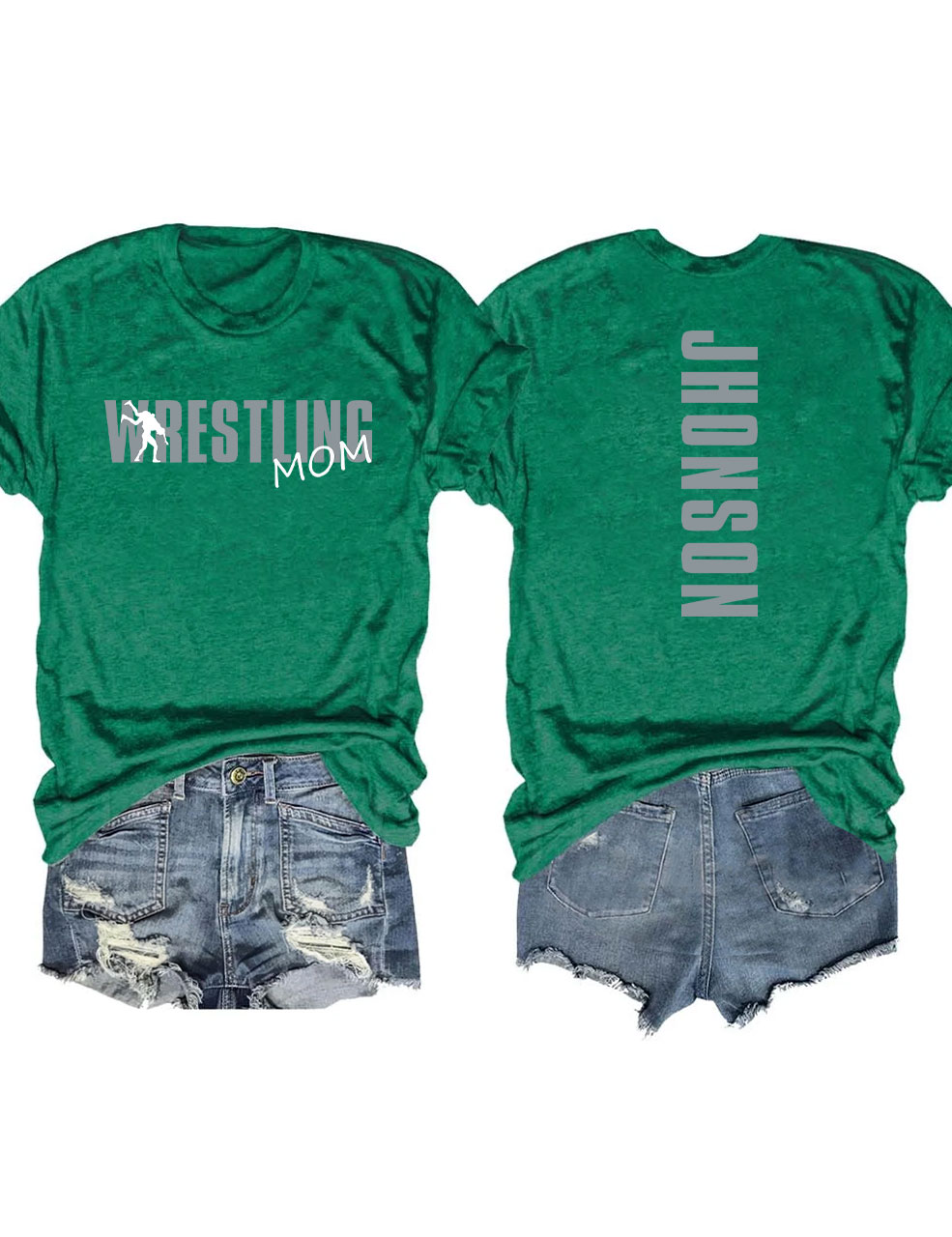 Custom Wrestling Mom T-shirt