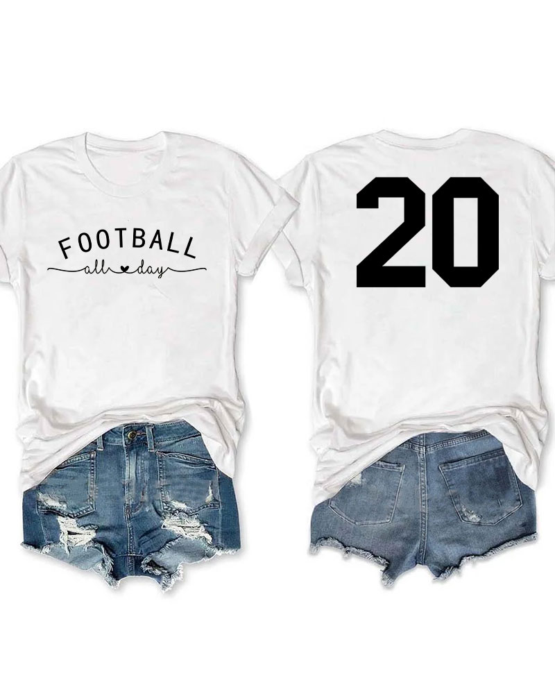 Football All Day Custom T-shirt
