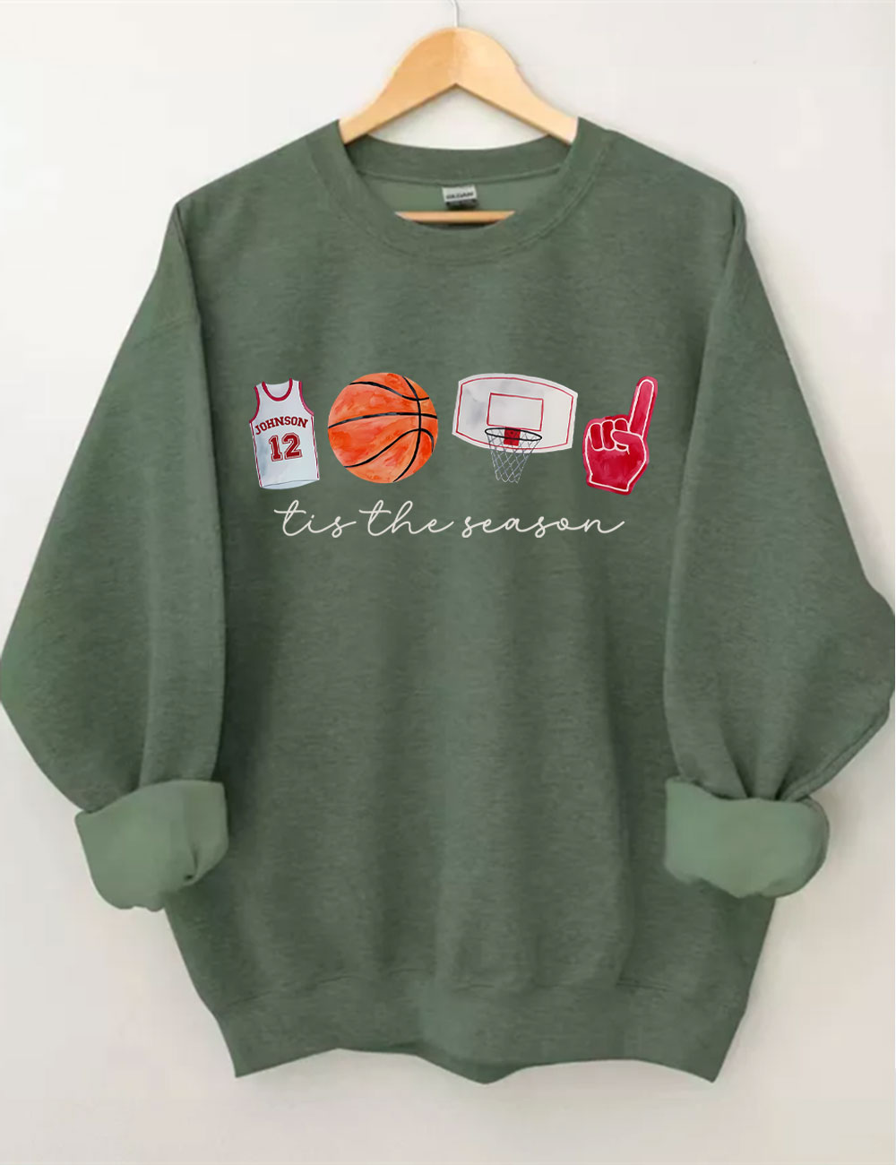 Custom Basketball Tis the Season Sweatshirt