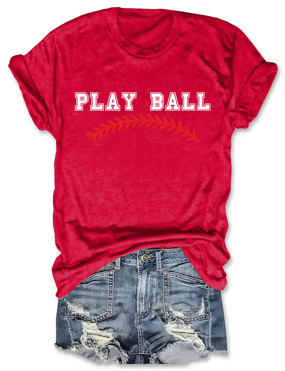 Custom 2 Player Baseball Mom T-Shirt