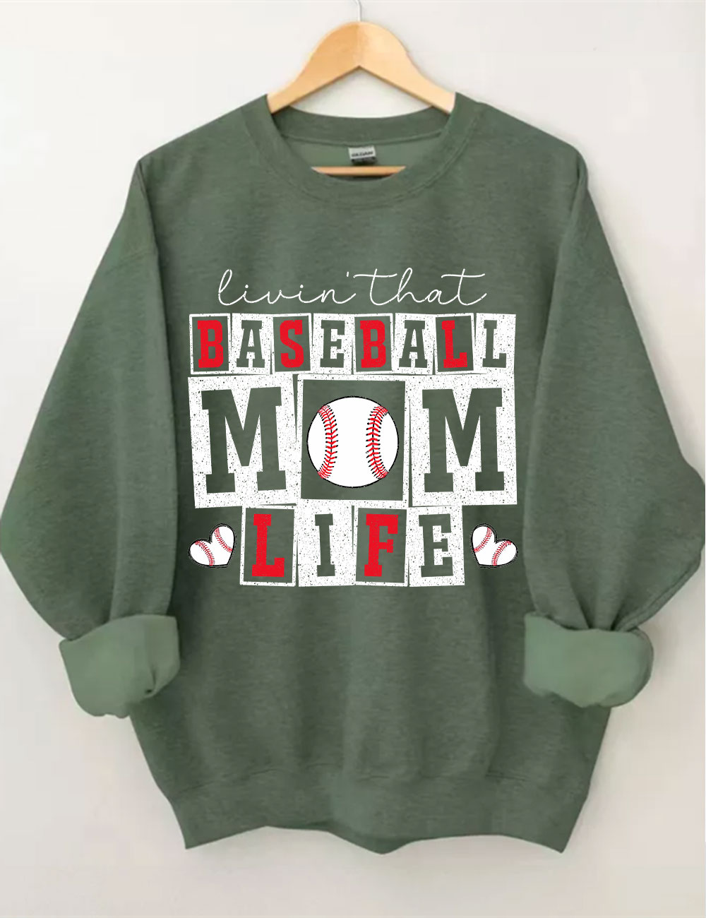 Baseball Mom Life  Sweatshirt