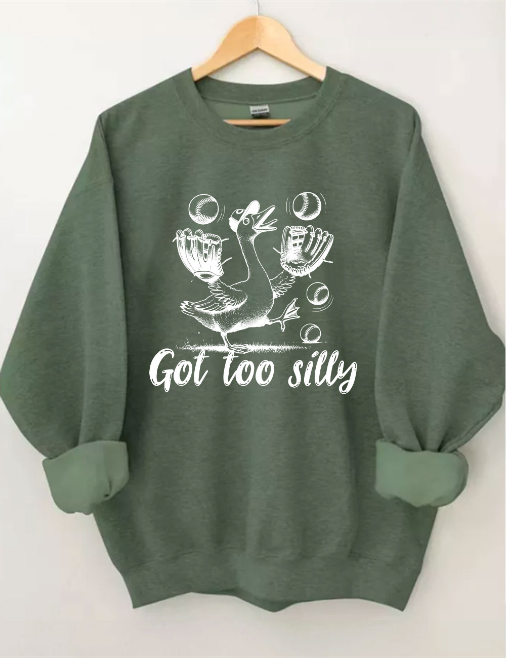 Silly Goose Baseball Meme Sweatshirt