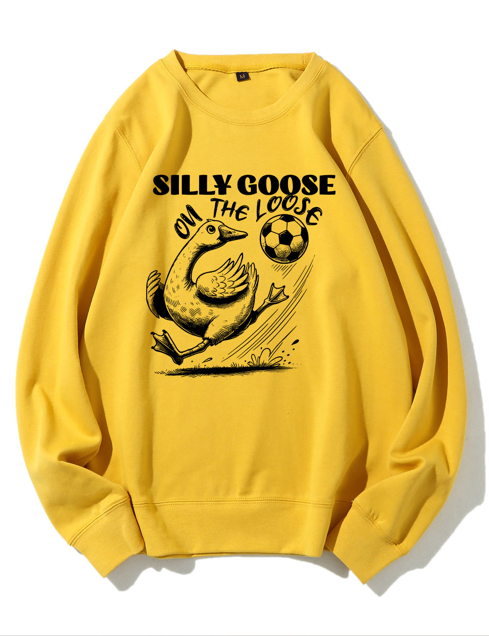 Silly Goose On The Loose Funny Soccer Sweatshirt
