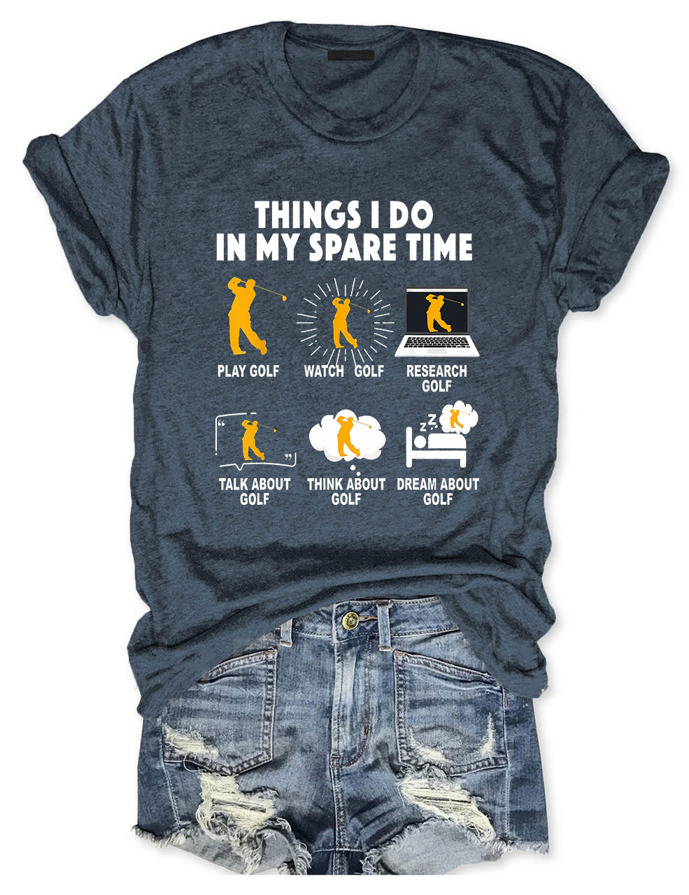 Things I Do In My Spare Time Funny Golfing T-shirt