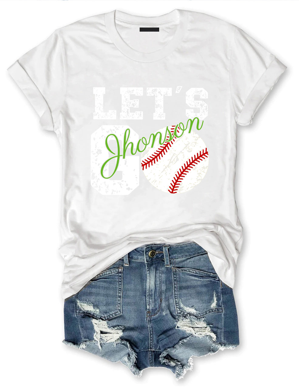 Custom Let's Go Baseball T-shirt