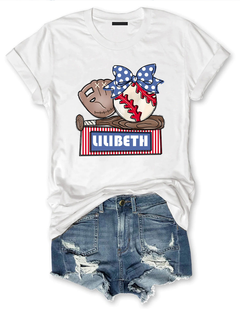 Custom Baseball Trio T-shirt