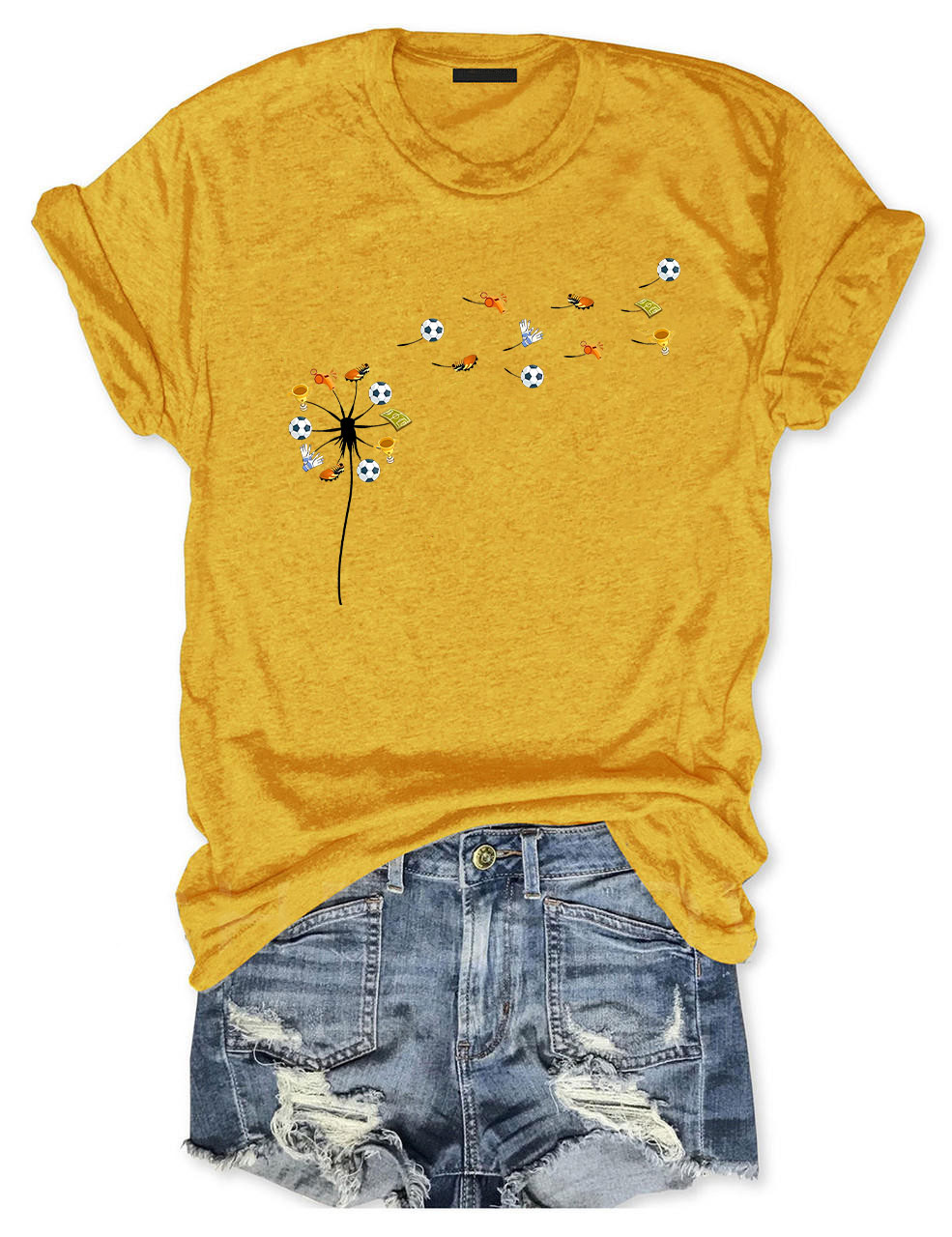 Soccer Dandelion Funny T-Shirt