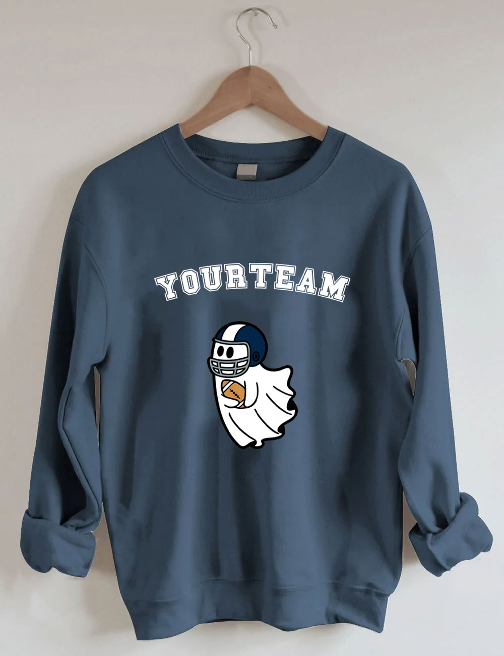 Custom Ghost Football Funny Sweatshirt