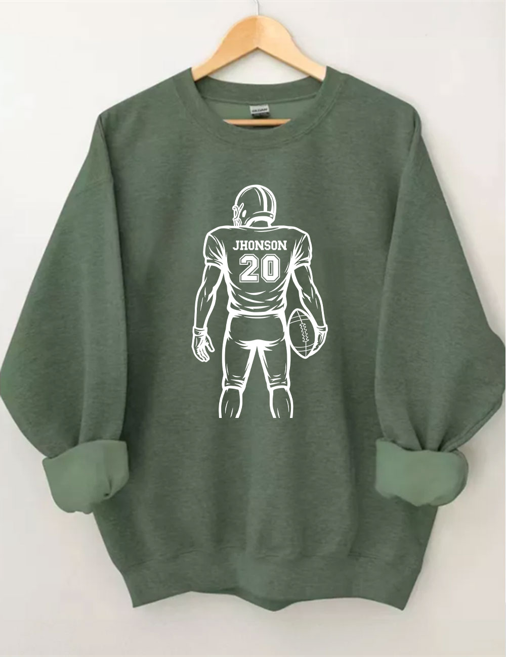 Custom Football Player Sweatshirt