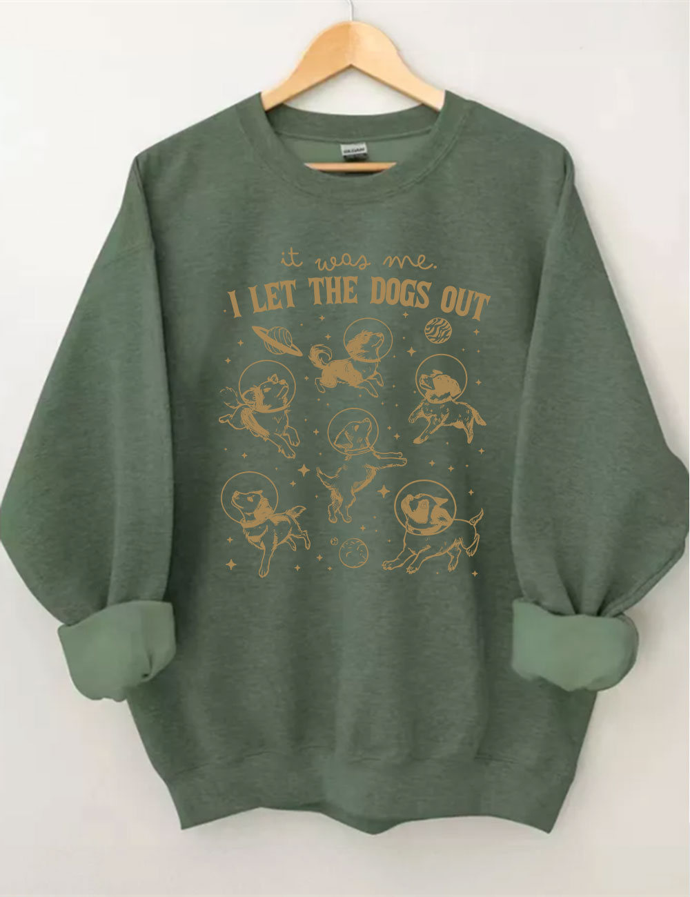 It Was Me I Let The Dogs Out Retro Sweatshirt